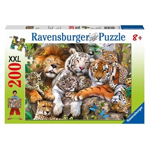 Ravensburger (12721) - "Big Cat Nap" - 200 pieces puzzle