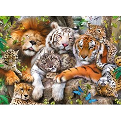 Ravensburger (12721) - "Big Cat Nap" - 200 pieces puzzle