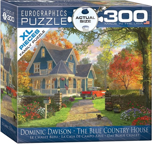 Eurographics (8300-0978) - Dominic Davison: "The Blue Country House" - 300 pieces puzzle