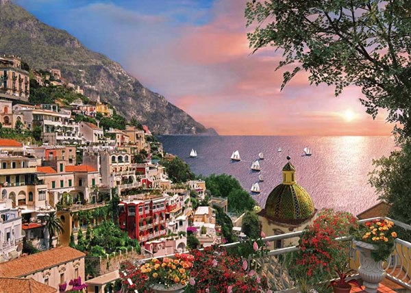 Ravensburger (14876) - Dominic Davison: "Positano" - 500 pieces puzzle