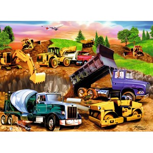 Ravensburger (09525) - Michael Searle: "Construction Crowd" - 60 pieces puzzle