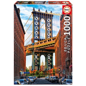 Educa (17100) - "Manhattan Bridge, New York" - 1000 pieces puzzle
