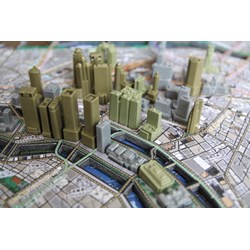 4D Cityscape (40038) - "Osaka, Japan" - 1290 pieces puzzle