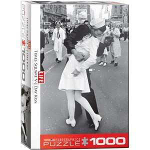 Eurographics (6000-0820) - "V-J Kiss in Times Square, LIFE Magazine" - 1000 pieces puzzle