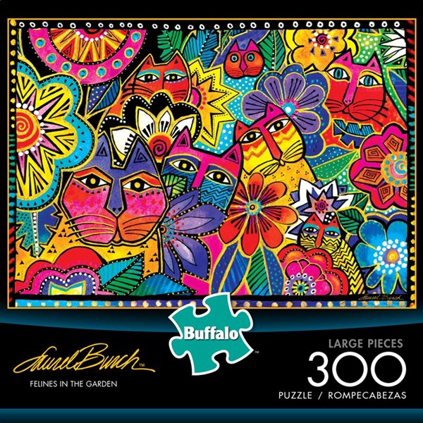 Buffalo Games (2471) - "Felines In the Garden" - 300 pieces puzzle