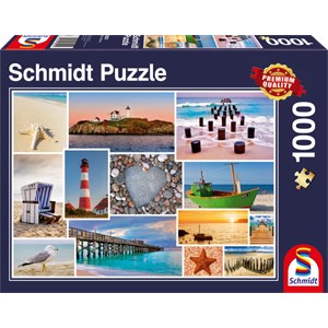 Schmidt Spiele (58221) - "By the Sea" - 1000 pieces puzzle