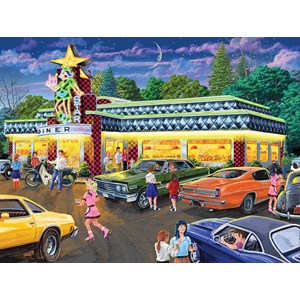 SunsOut (38744) - Joseph Burgess: "Star Diner" - 500 pieces puzzle