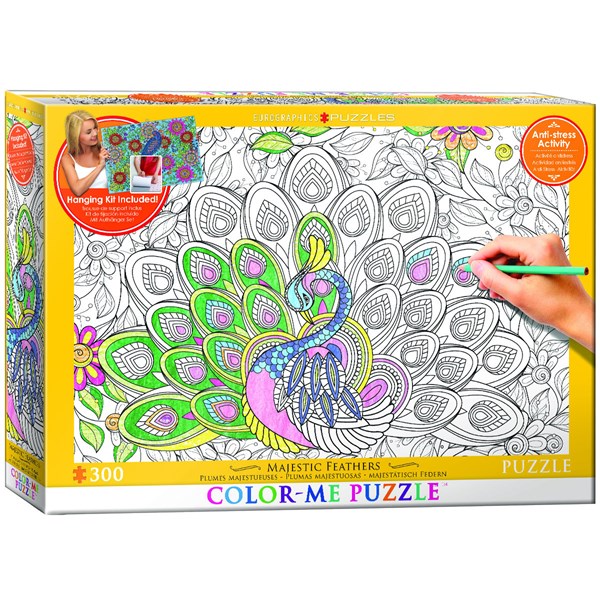 Eurographics (6033-0884) - "Majestic Feathers" - 300 pieces puzzle