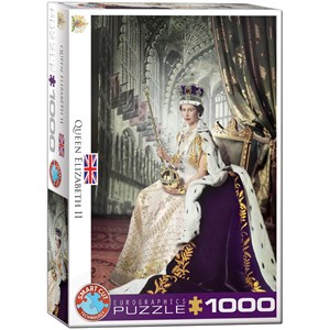 Eurographics (6000-0919) - "Queen Elizabeth II" - 1000 pieces puzzle