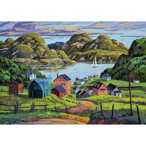 Ravensburger (19541) - "A Lake in Charlevoix" - 1000 pieces puzzle