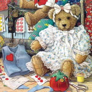SunsOut (76120) - Janet Kruskamp: "Bears and Bows" - 500 pieces puzzle