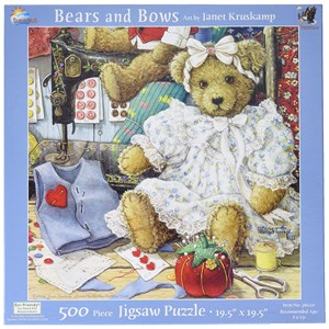 SunsOut (76120) - Janet Kruskamp: "Bears and Bows" - 500 pieces puzzle