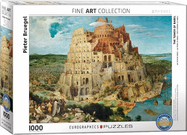 Eurographics (6000-0837) - Pieter Brueghel the Elder: "The Tower of Babel" - 1000 pieces puzzle