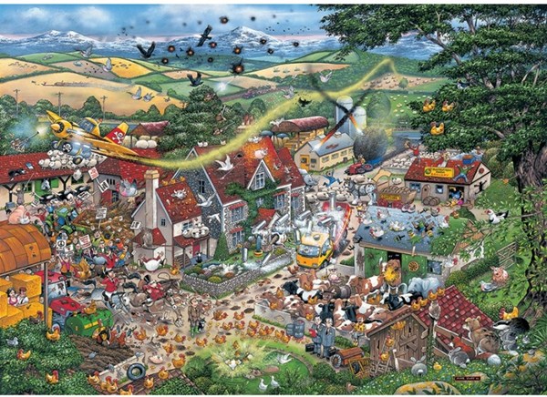 Gibsons (G794) - Mike Jupp: "I Love the Farmyard" - 1000 pieces puzzle