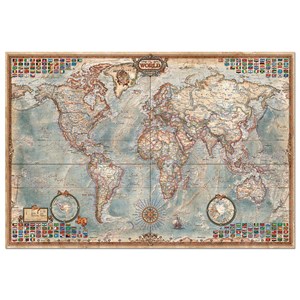 Educa (14827) - "The World Executive Map" - 4000 pieces puzzle