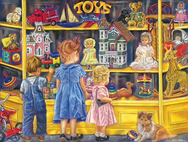 SunsOut (35834) - Tricia Reilly-Matthews: "Shopping for Toys" - 300 pieces puzzle