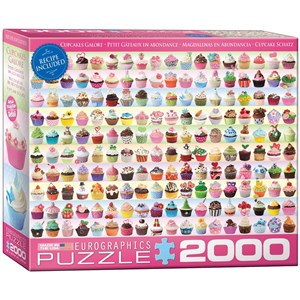 Eurographics (8220-0629) - "Cupcakes Galore" - 2000 pieces puzzle