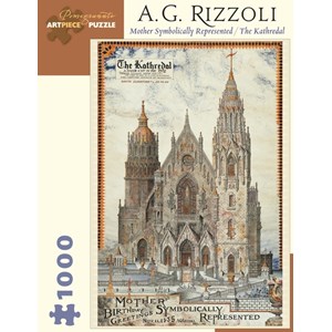Pomegranate (AA873) - A. G. Rizzoli: "Mother Symbolically Represente, The Kathredal" - 1000 pieces puzzle
