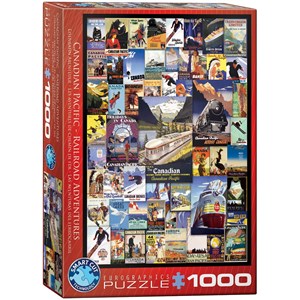 Eurographics (6000-0648) - "Railroad Adventures" - 1000 pieces puzzle