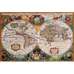 Eurographics (8220-1997) - "Antique World Map" - 2000 pieces puzzle