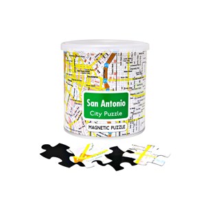 Geo Toys (GEO 243) - "City Magnetic Puzzle San Antonio" - 100 pieces puzzle