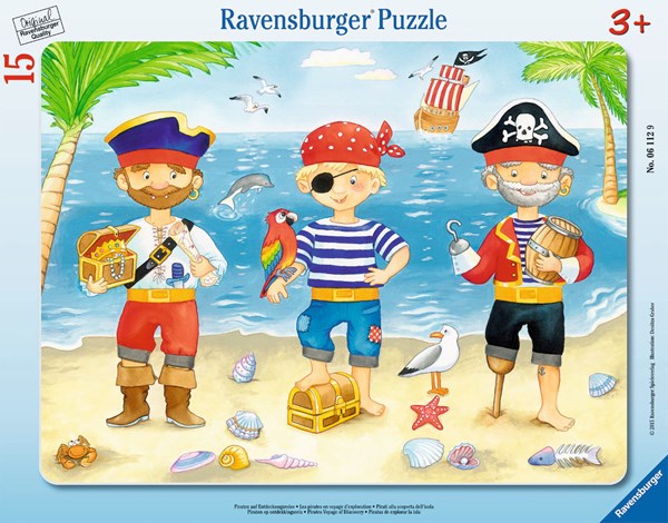 Ravensburger (06112) - "Pirates Voyage of Discovery" - 15 pieces puzzle