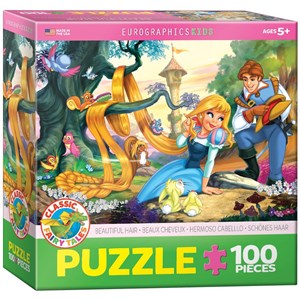 Eurographics (6100-0729) - "Beautiful Hair" - 100 pieces puzzle