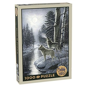 Cobble Hill (51811) - James Meger: "Wolves by Moonlight" - 1000 pieces puzzle