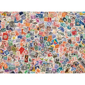 Clementoni (39387) - "Stamps" - 1000 pieces puzzle