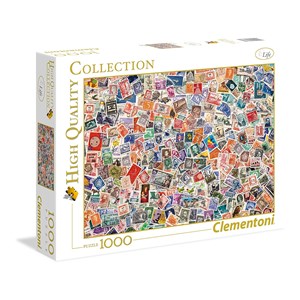 Clementoni (39387) - "Stamps" - 1000 pieces puzzle