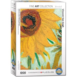 Eurographics (6000-5429) - Vincent van Gogh: "Twelve Sunflowers (Detail)" - 1000 pieces puzzle