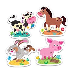 Trefl (360523) - "Farm Animals" - 2 3 4 5 pieces puzzle