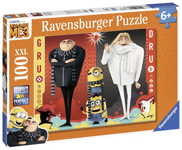 Ravensburger (10962) - "Gru and Dru" - 100 pieces puzzle
