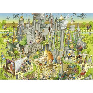 Heye (29727) - Marino Degano: "Jurassic Habitat" - 1000 pieces puzzle