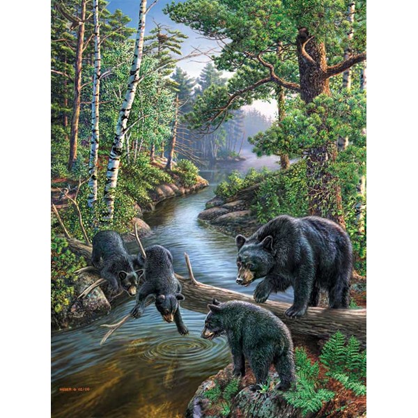 SunsOut (28428) - James Meger: "Bear Pause" - 500 pieces puzzle