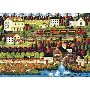 Buffalo Games (3717) - Charles Wysocki: "Honey Valley" - 500 pieces puzzle