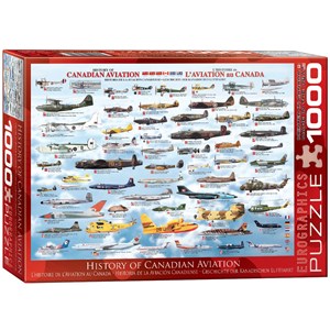 Eurographics (6000-0231) - "History of Canadian Aviation" - 1000 pieces puzzle