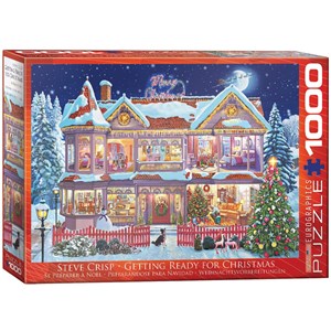 Eurographics (6000-0973) - Steve Crisp: "Getting Ready for Christmas" - 1000 pieces puzzle