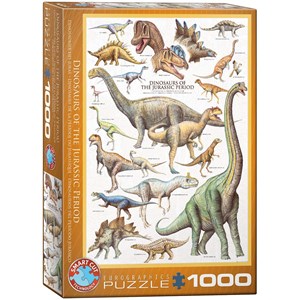 Eurographics (6000-0099) - "Dinosaurs Jurassic" - 1000 pieces puzzle