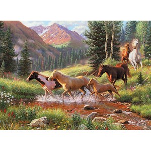 Cobble Hill (51844) - Mark Keathley: "Mountain Thunder" - 1000 pieces puzzle