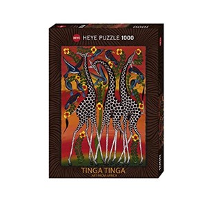 Heye (29426) - Edward Saidi Tingatinga: "Giraffes" - 1000 pieces puzzle