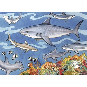 Ravensburger (09628) - "Sea of Sharks" - 60 pieces puzzle