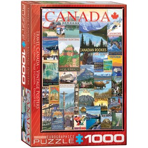Eurographics (6000-0778) - "Travel Canada" - 1000 pieces puzzle