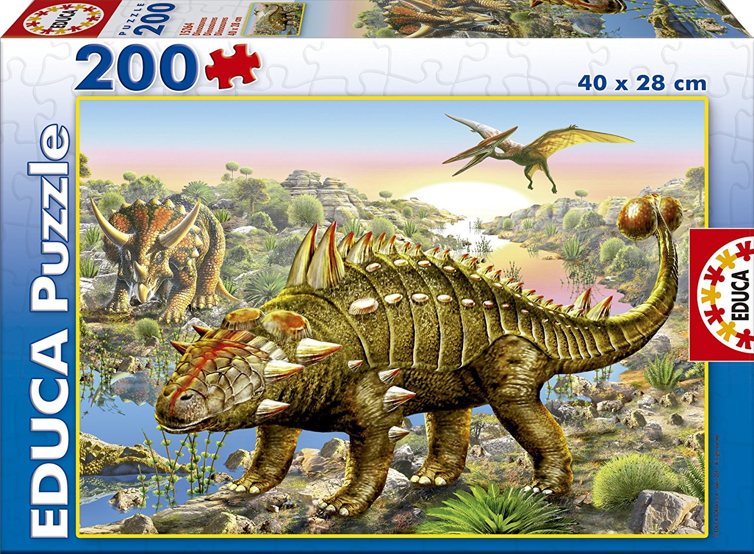 Educa 15264 Adrian Chesterman Dinosaurs 200 pieces puzzle