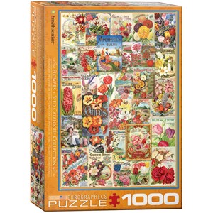 Eurographics (6000-0806) - "Flowers Seed Catalogue Collection" - 1000 pieces puzzle