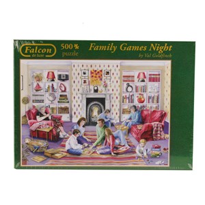 Falcon (11023) - "Family Games Night" - 500 pieces puzzle