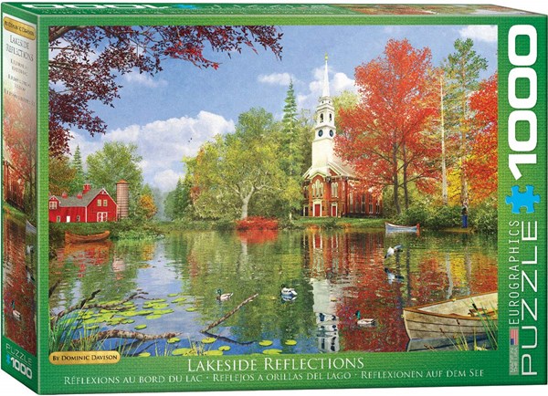 Eurographics (6000-0696) - Dominic Davison: "Lakeside Reflections" - 1000 pieces puzzle