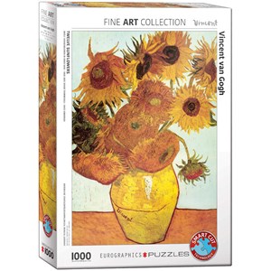 Eurographics (6000-3688) - Vincent van Gogh: "Twelve Sunflowers" - 1000 pieces puzzle