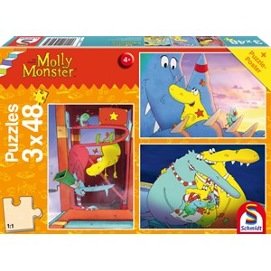 Schmidt Spiele (56227) - "Molly Monster, Big sister" - 48 pieces puzzle