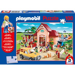 Schmidt Puzzle Playmobil Top Agents 100 pieces + Playmobil Figurine -  Jigsaw